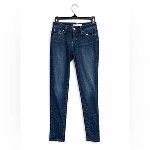 Levi’s 535 Legging Jeans Juniors 3 Dark Wash Skinny Stretch 26x29 Like New